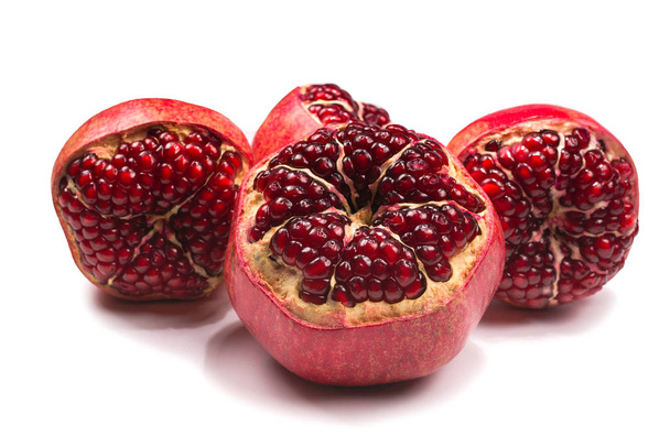 Sweet pomegranate isolated on white background.  - Valokuva, kuva