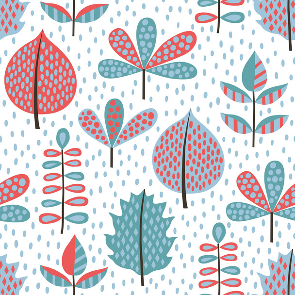 Leaves seamless background - Vector, Image