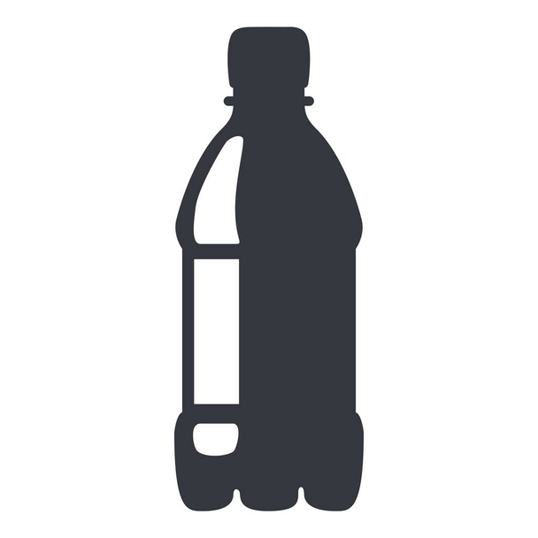 Vector negro icono de la botella de plástico
 - Vector, Imagen