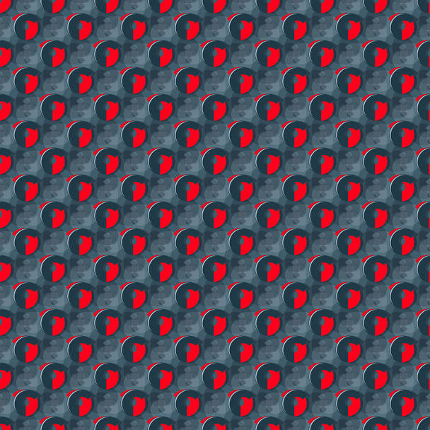 Background from abstract rounded shapes. Seamless vector illustration. Can be used for wallpaper, image fills, web page, background, surface. - Vektör, Görsel