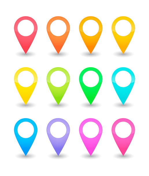 Map pointers - ベクター画像