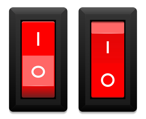 Realistic switch toggle buttons set or tree Vector Image