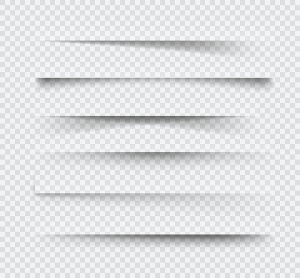 Sombras de página realistas conjunto
  - Vector, imagen