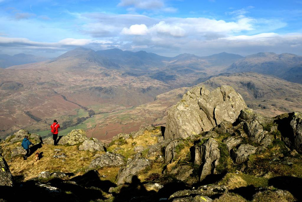 Photographer taking photos of the Scafell range of fells - Photo, Image