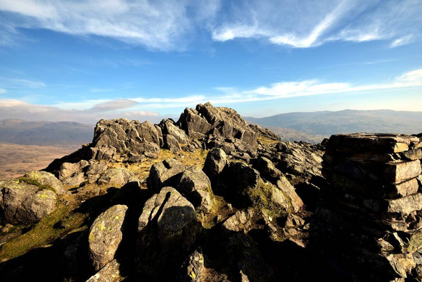 Harter Fell summit rocks - Photo, Image