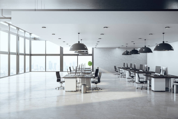 Bright contemporary office interior hall - Foto, afbeelding
