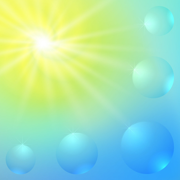 Abstract Sunny Vector Background - Vector, Image