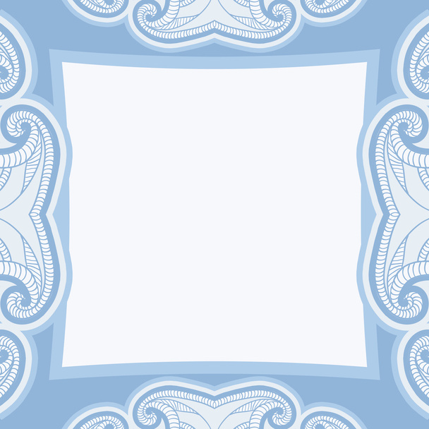 Oriental pattern in blue colors - Vektori, kuva