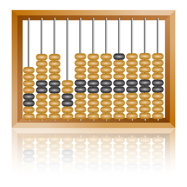 old wooden abacus close up - Vector, Image