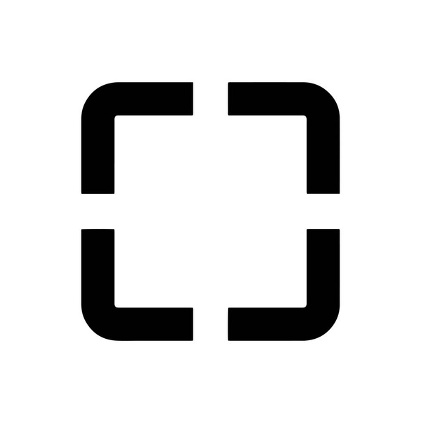 Vollbild-Symbol auf weißem Hintergrund - Vektor, Bild