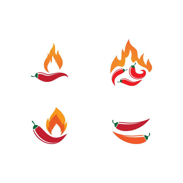 Chili illustration logo vector  - Vector, Image