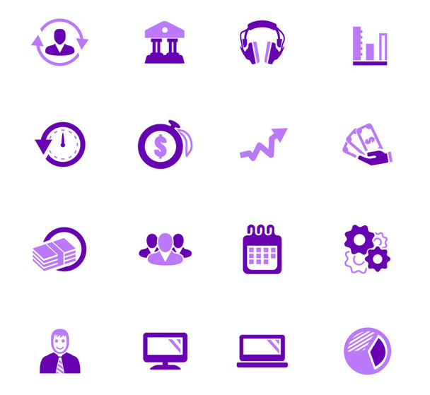 Conjunto de iconos de gestión empresarial y recursos humanos
 - Vector, Imagen