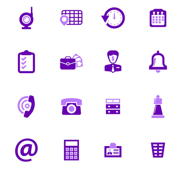 Office icons set - Vetor, Imagem