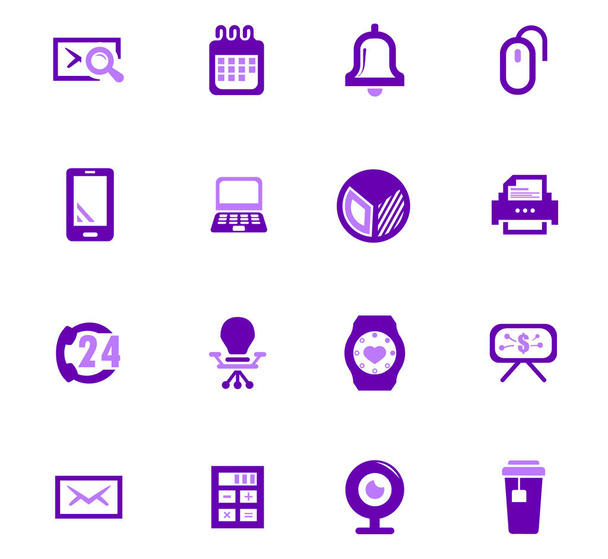Office icons set - Vector, afbeelding