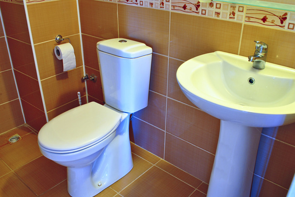 Modern hand basin and toilet - Foto, imagen