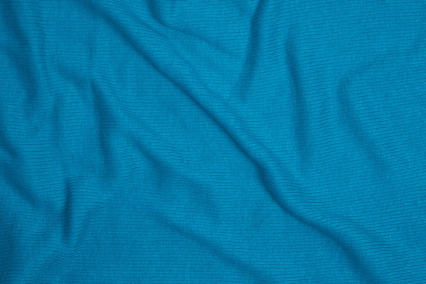 Tessuto blu sfondo texture, tessuto stropicciato sfondo
 - Foto, immagini