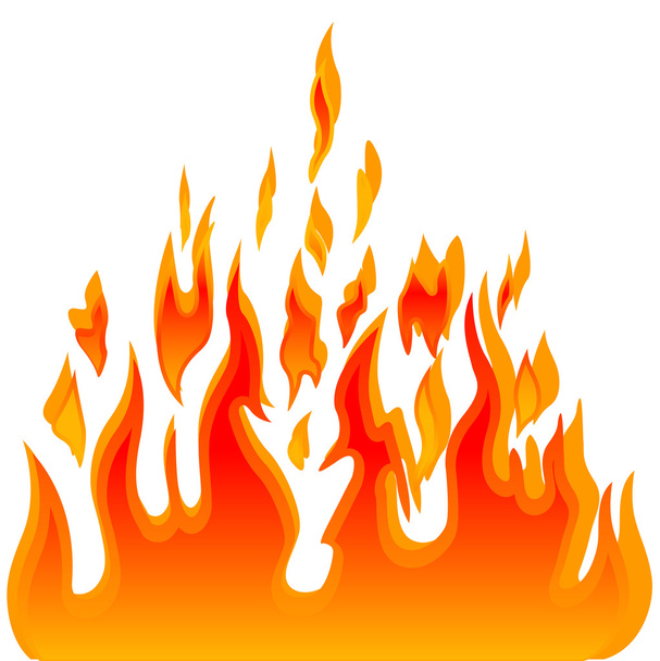 Burn flame fire vector background - Vector, Image