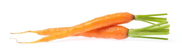 fresh baby carrot isolated on white background. - Fotó, kép