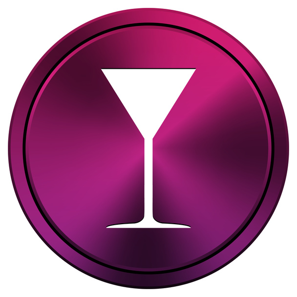 skleněná ikona martini - Fotografie, Obrázek