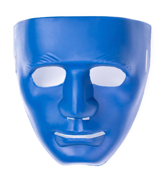 maschere blu isolate su sfondo bianco - Foto, immagini
