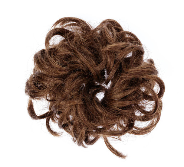  accessory hair band to make a hair bun isolated on white backgr - Fotoğraf, Görsel