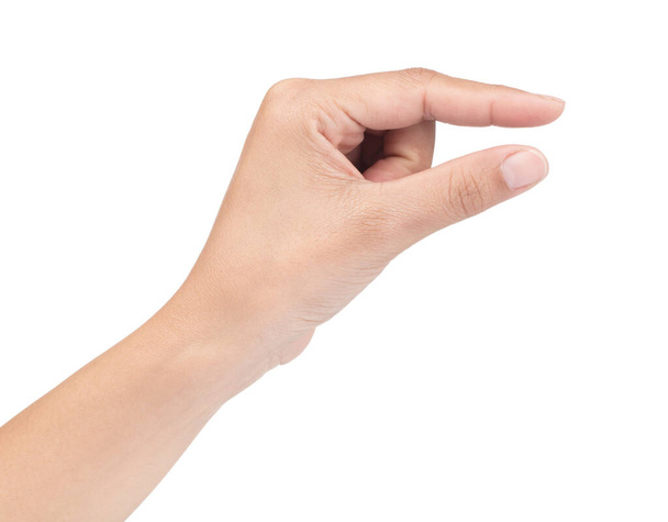 χέρι του συμβόλου εμφάνισης που απομονώνεται σε λευκό φόντο - Φωτογραφία, εικόνα