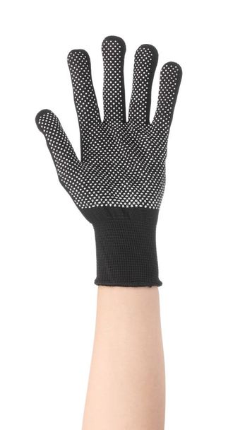 П'ять пальців в рукавичках ізольовані на білому тлі
 - Фото, зображення