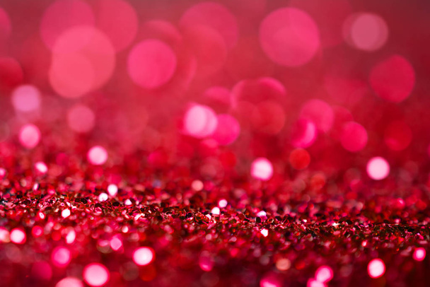 Abstract red background with bokeh effect - Photo, Image