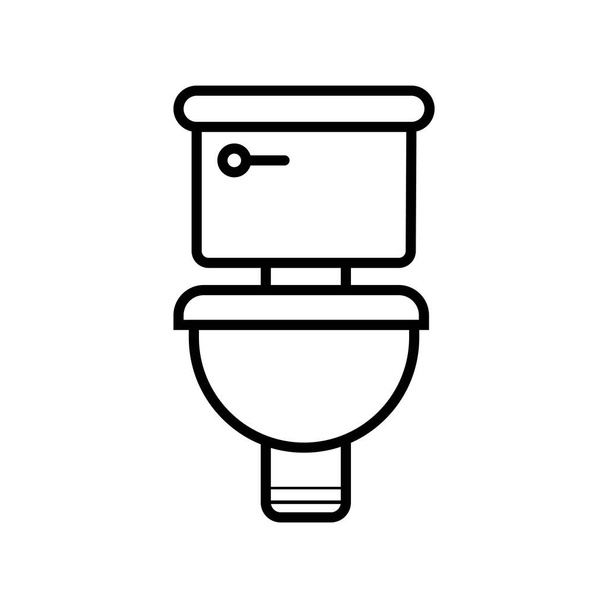 Фотография с векторной иллюстрацией на иконке туалета
 - Фото, изображение