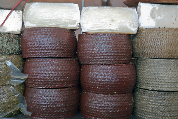 Traditional sale of cheese, Spain - Photo, Image