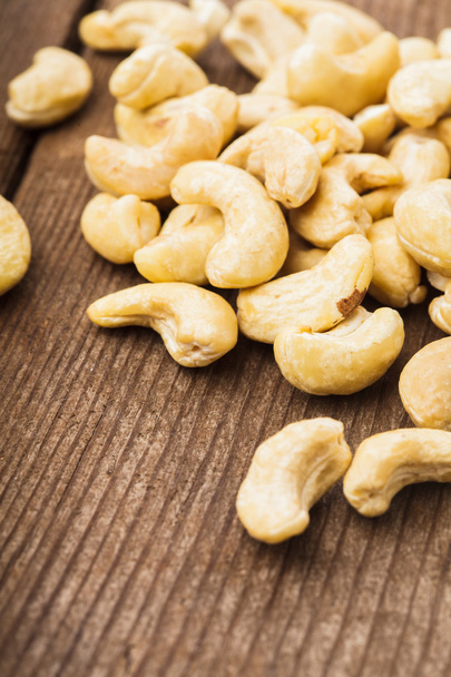 cashews in wooden bowl - Photo, Image