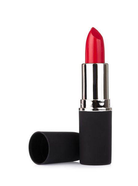 Red lipstick isolated on white background - Photo, Image