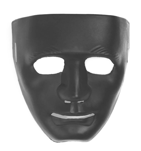 Schwarze Masken isoliert auf weißem Hintergrund - Foto, Bild