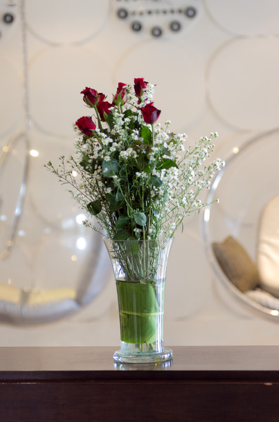 Embroidered flower vase - Фото, зображення