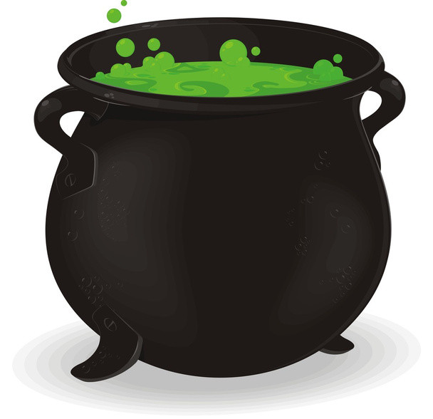 Witch cauldron - Vector, Image