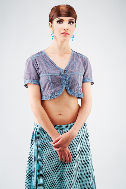 Portrait of woman in asian clothes - Фото, зображення