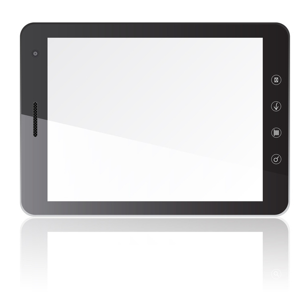 Tablet pc-computer met leeg scherm horizontaal - Vector, afbeelding