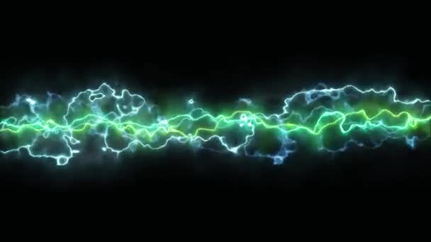 Dynamic Electric Arcs Action Fx Loop / 4k animatie van een komische manga dynamische vervormde elektrische boog achtergrond met stralende stralen trillen - Video