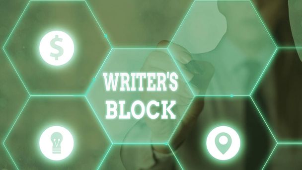 Word writing text Writer S Is Block. Business concept for condition of being unable to make a piece of written work. - Photo, Image