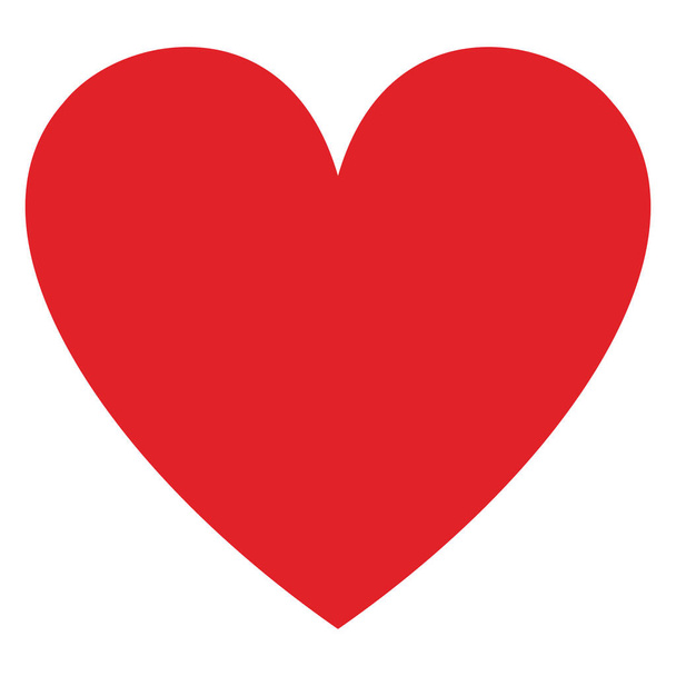 Illustrazione piatta vettoriale di un cuore rosso
. - Vettoriali, immagini