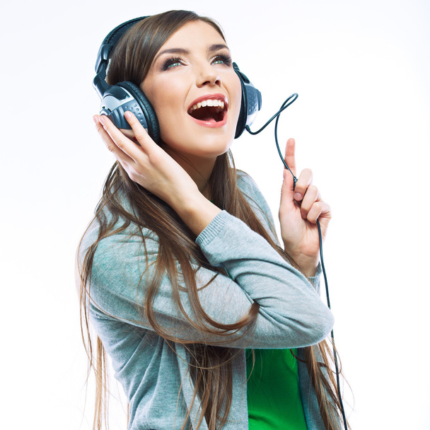Young woman with headphones - Photo, image