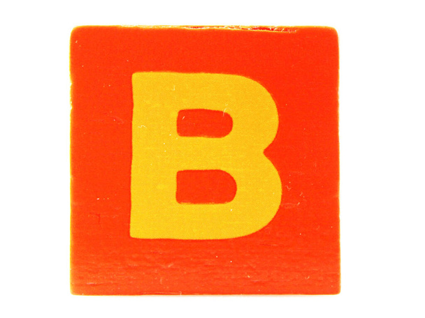 Blocchi di alfabeto giocattolo in legno per bambini su sfondo bianco
. - Foto, immagini