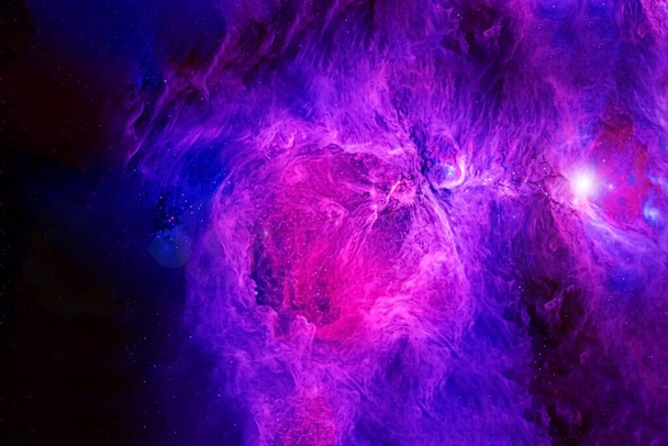 美しい空間、星や銀河の集まり。この画像の要素はNASAによって提供されました。. - 写真・画像