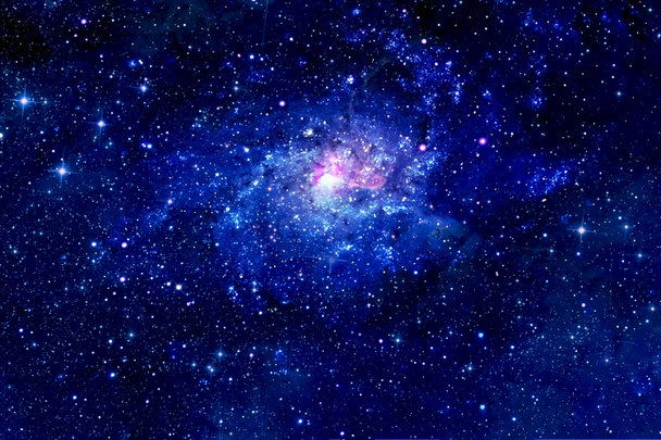 美しい空間、星や銀河の集まり。この画像の要素はNASAによって提供されました。. - 写真・画像