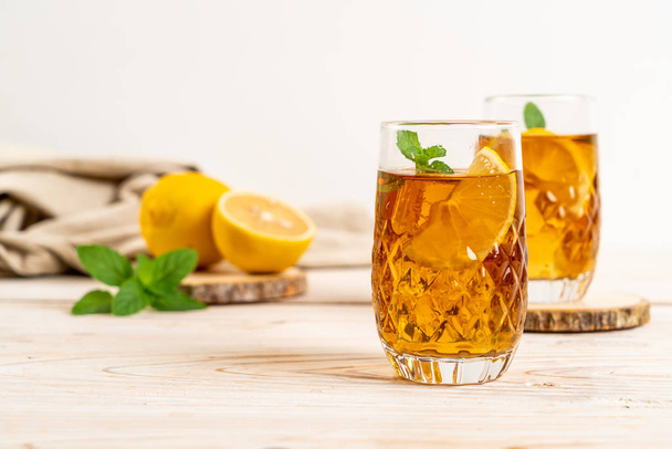 glass of ice lemon tea - Fotografie, Obrázek