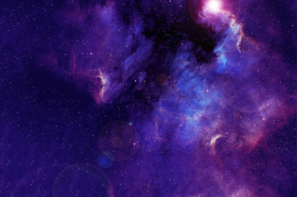 Bel espace, un amas d'étoiles et de galaxies. Des éléments de cette image ont été fournis par la NASA
. - Photo, image