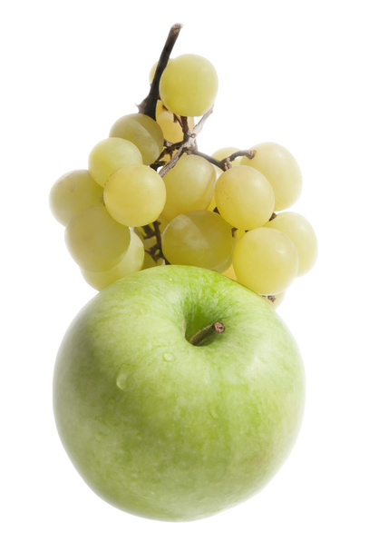 Trauben und grüner Apfel - Foto, Bild