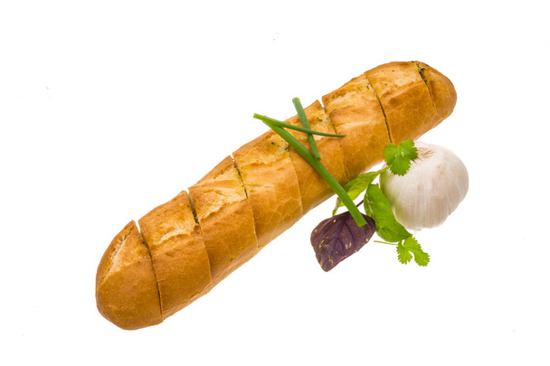 knoflook brood met kruiden - Foto, afbeelding