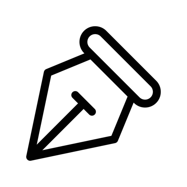 Caneta ferramenta ícone vetor ilustração gráfico design logotipo isolado no fundo branco
. - Vetor, Imagem
