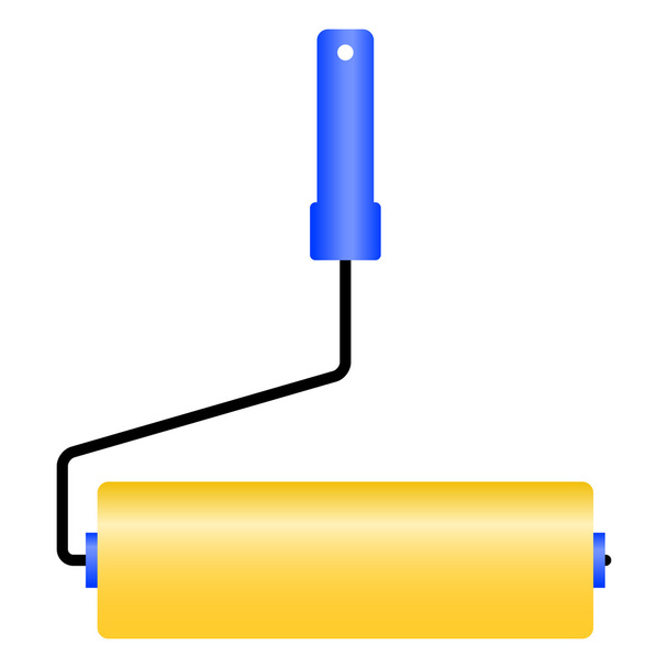 The new roller for painting. - Vector, Image